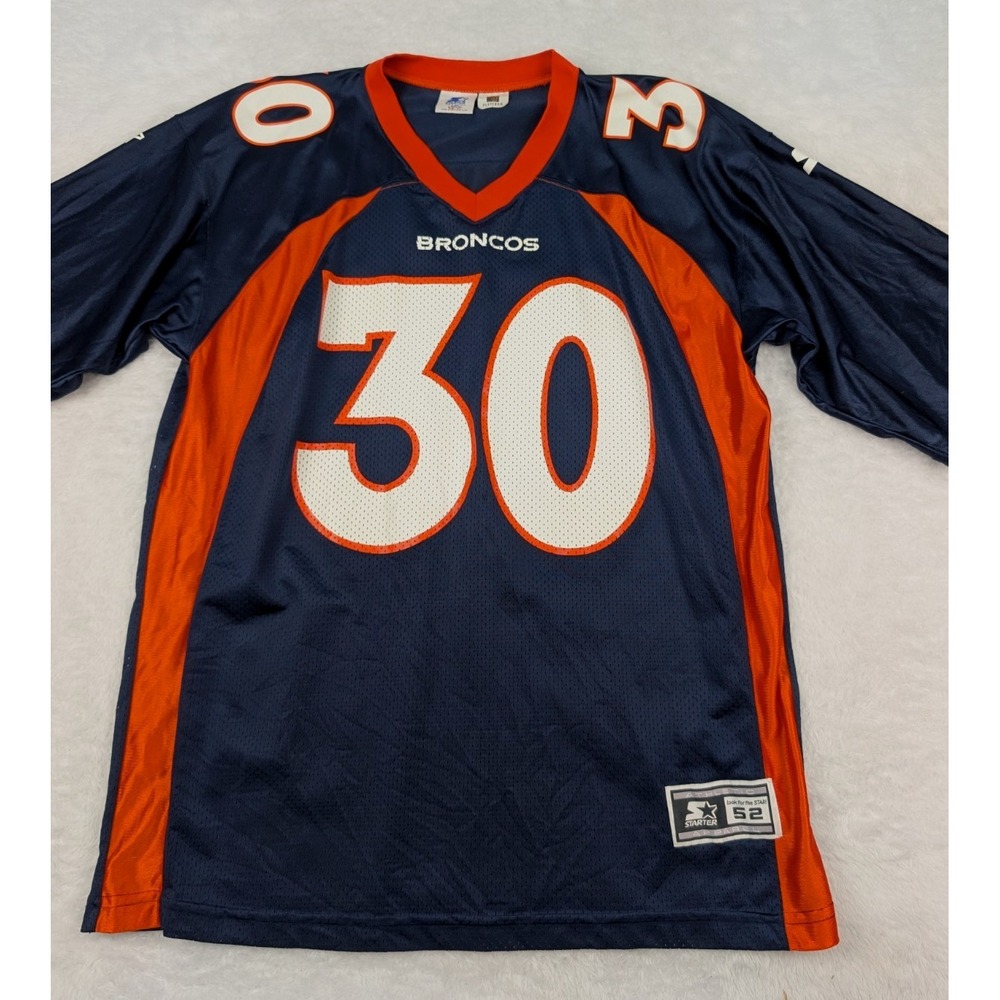 Vintage Starter Terrell Davis #30 Denver Broncos Jersey Size 52 XL NFL
